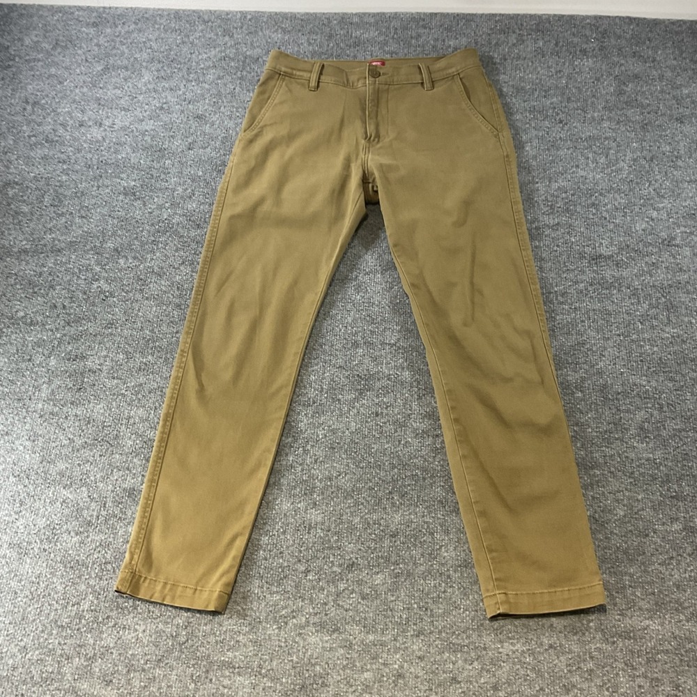 Levis XX Chino Standard Taper Pants Mens Khaki Tan Stretch Twill Casual Trousers